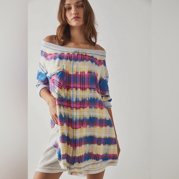 Free People Tops - Free People Intimately Flannel Top Size S